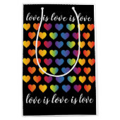 Elegant minimalistisch ontwerp van het regenboogha medium cadeauzakje (Voorkant)