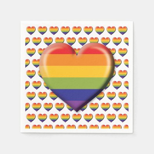 Elegant minimalistisch ontwerp van het regenboogha servet (Voorkant)