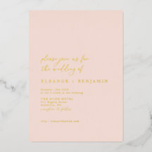 Elegant minimalistisch perachy Blush Pink Weddensc