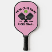 Elegant minimalistisch pickleball monogram ontwerp paddle (Achterkant)