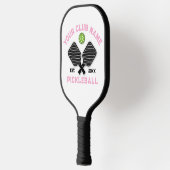 Elegant minimalistisch pickleball monogram ontwerp paddle (Links)
