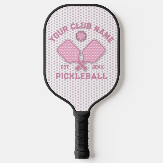 Elegant minimalistisch pickleball monogram ontwerp paddle (Voorkant)