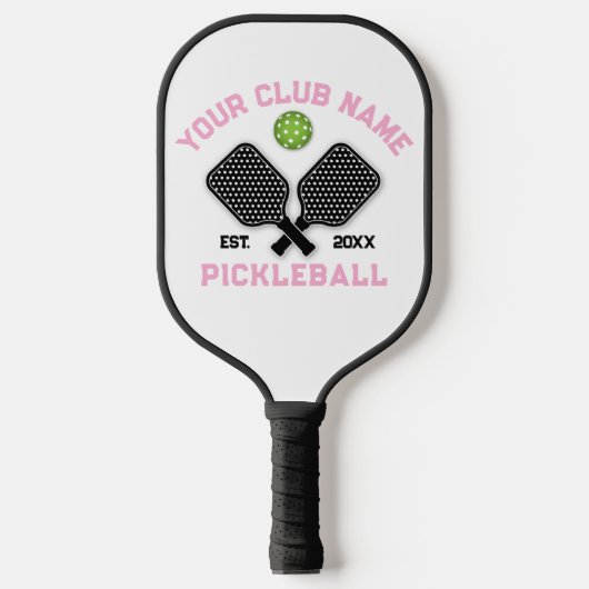 Elegant minimalistisch pickleball monogram ontwerp pickleball paddle (Voorkant)