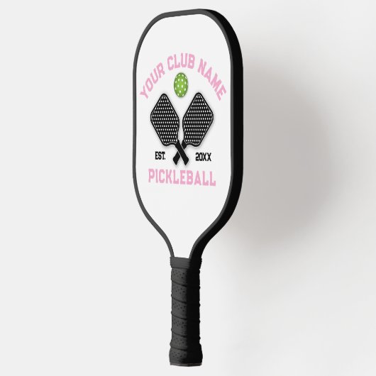 Elegant minimalistisch pickleball monogram ontwerp pickleball paddle (Links)