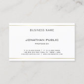 Elegant minimalistisch Professional Plain Luxury G Visitekaartje (Achterkant)