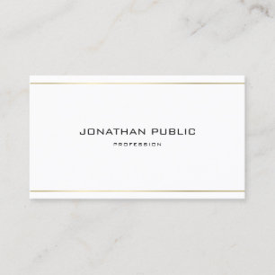 Elegant minimalistisch Professional Plain Luxury G Visitekaartje