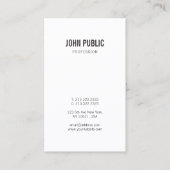 Elegant minimalistisch professioneel modern design visitekaartje (Voorkant)