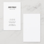 Elegant minimalistisch professioneel modern design visitekaartje (Voorkant / Achterkant)