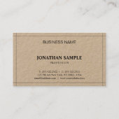 Elegant minimalistisch professioneel modern design visitekaartje (Achterkant)