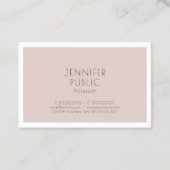 Elegant minimalistisch professioneel modern design visitekaartje (Voorkant)