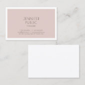 Elegant minimalistisch professioneel modern design visitekaartje (Voorkant / Achterkant)