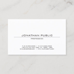 Elegant minimalistisch professioneel modern design visitekaartje