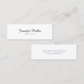 Elegant minimalistisch professioneel, modern, eenv mini visitekaartje (Voorkant / Achterkant)