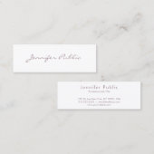 Elegant minimalistisch professioneel modern grafis mini visitekaartje (Voorkant / Achterkant)