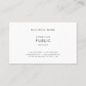 Elegant minimalistisch professioneel modern Nice-p Visitekaartje (Achterkant)