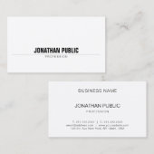 Elegant minimalistisch professioneel modern, stijl visitekaartje (Voorkant / Achterkant)