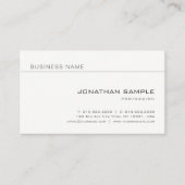 Elegant minimalistisch professioneel modern visitekaartje (Voorkant)