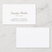 Elegant minimalistisch professioneel modern visitekaartje (Voorkant / Achterkant)