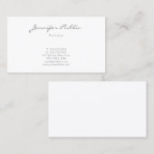 Elegant minimalistisch professioneel modern visitekaartje (Voorkant / Achterkant)