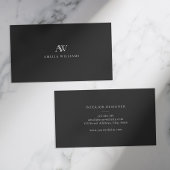 Elegant minimalistisch professioneel monogram visitekaartje