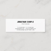 Elegant minimalistisch professioneel ontwerp moder mini visitekaartje (Voorkant)