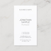 Elegant minimalistisch professionele moderne Sjabl Visitekaartje (Voorkant)