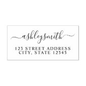 Elegant minimalistisch retouradres rubberstempel (Afrduk)