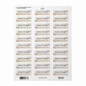Elegant minimalistisch retouradreslabel etiket (Full Sheet)