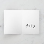 Elegant Minimalistisch Romantisch Jubileum Feestdagen Kaart (Binnen)