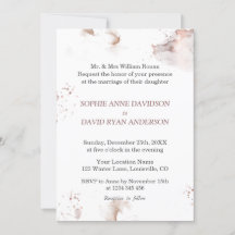 Elegant minimalistisch Roos Gold Washing Foral