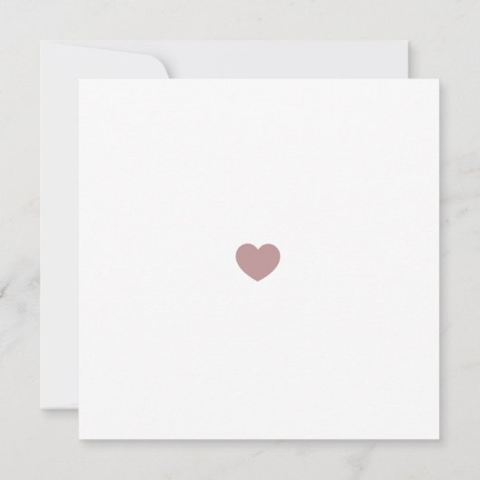 Elegant minimalistisch Roos Sage opslaan Datum Kaart (Achterkant)