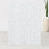 Elegant Minimalistisch Schoolpatroon Bedankkaart (Achterkant)