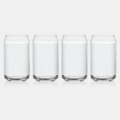 Elegant Minimalistisch Schoolpatroon Blikvorm Glas (Achterkant)