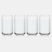 Elegant Minimalistisch Schoolpatroon Blikvorm Glas (Links)