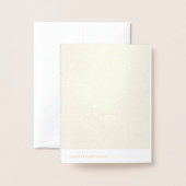 Elegant Minimalistisch Schoolpatroon Folie Kaarten (Met envelop)