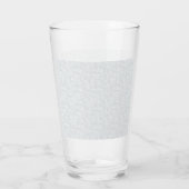 Elegant Minimalistisch Schoolpatroon Glas (Achterkant)