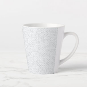 Elegant Minimalistisch Schoolpatroon Latte Mok
