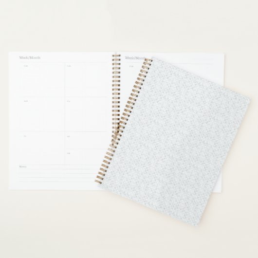 Elegant Minimalistisch Schoolpatroon Planner (Display)