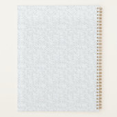 Elegant Minimalistisch Schoolpatroon Planner (Achterkant)
