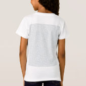 Elegant Minimalistisch Schoolpatroon T-shirt (Achterkant)