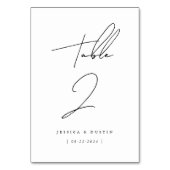 Elegant minimalistisch script aangepast huwelijk kaart (Voorkant)