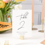 Elegant minimalistisch script aangepast huwelijk kaart<br><div class="desc">Eenvoudig stijlvolle en minimalistische lijstaantallen die gepersonaliseerd en dubbelzijdig zijn. Pas elk met uw namen/gebeurtenistitel,  datum,  en aantal aan. Voeg elk afzonderlijk aan uw kar toe en controleer wanneer u klaar bent.</div>