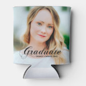 Elegant minimalistisch script Afstuderen Foto Part Blikjeskoeler (Voorkant)