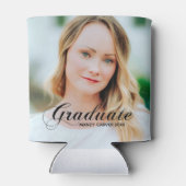 Elegant minimalistisch script Afstuderen Foto Part Blikjeskoeler (Achterkant)