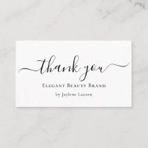 Elegant minimalistisch script bedankt