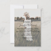Elegant minimalistisch script Boho Photo baby show Kaart (Voorkant)