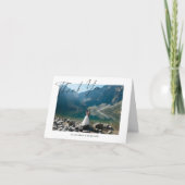 Elegant minimalistisch script bruiloft foto gevouw bedankkaart (Voorkant)