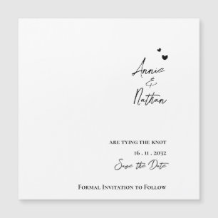 Elegant minimalistisch script dat de knoopbruiloft