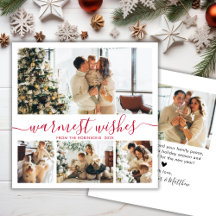 Elegant minimalistisch script foto's met kerstbekl