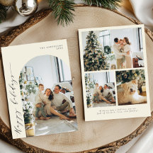 Elegant Minimalistisch Script Prettig Feest 4 Foto
